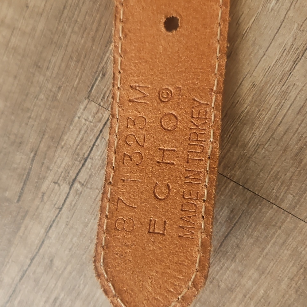 Genuine Leather Multi Colored Tan Belt - Picture 5 of 6